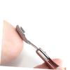 FOMIYES Folding Foot Scraper Set Professional Callus and Dead Skin Remover Tool for Smooth Feet Durable Stainless Steel Design Rose Gold for Home and Salon Pedicures view 2