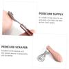 FOMIYES Folding Foot Scraper Set Professional Callus and Dead Skin Remover Tool for Smooth Feet Durable Stainless Steel Design Rose Gold for Home and Salon Pedicures view 3