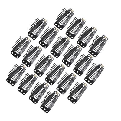 PLAFOPE Elegant Hair Extension Clips Set 100pcs 10 Gear Weave Clips Hair Clips for Buns Bun Pins for Hair Fashion Stylish Party Accessory