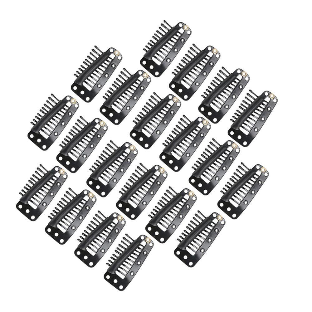 PLAFOPE Elegant Hair Extension Clips Set 100pcs 10 Gear Weave Clips Hair Clips for Buns Bun Pins for Hair Fashion Stylish Party Accessory