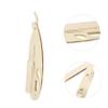 AUTSUPPL 1pc Reliable Manual Hair Shaver Gold Multipurpose Razor for Shaving Beard Eyebrow Hair Portable Home Use Tool view 3