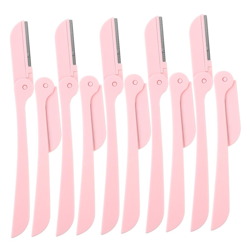 ASAKKURA 10pcs Professional Eyebrow Razor for Women Fodable Eyebrow Trimmer Painless and Removal Tool for Home Use
