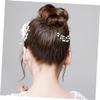 IWOWHERO Fashion and Crystal Hair Comb for Bride Elegant Wedding Hair Accessories Delicate Headdress for Special Occasions for Weddings Parties and Engagements view 2