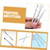 VINTORKY 3pcs Manicure Tools Kit Nail Art Dead Skin Forks Cuticle Removers Nail Clean up Brush view 4