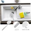 Hoement Replaceable Brush Head Cleaning Brush Dish Sponge for Toilet Floor Cleaner Scrub Face Cleansing Grey view 3