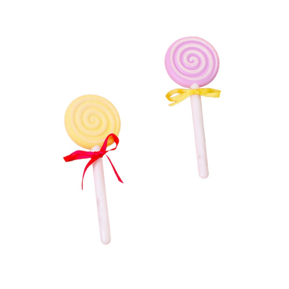 FOMIYES 2pcs Lollipop Shaped Pumice Stone for Foot Care Exfoliating Dead Skin Remover Scrubber Mixed Colors for Smooth Feet and Callus Removal