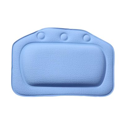 OHPHCALL PVC Pillow for Bathtub Soft Spa Headrest 3 Suction Cups Waterproof for Comfortable Bathing Experience