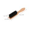 LALADEFIEE Beard Brush with Natural Boar Bristles and Ergonomic Wooden Handle Portable Styling Tool for Men for Grooming and Detangling Facial Hair view 2