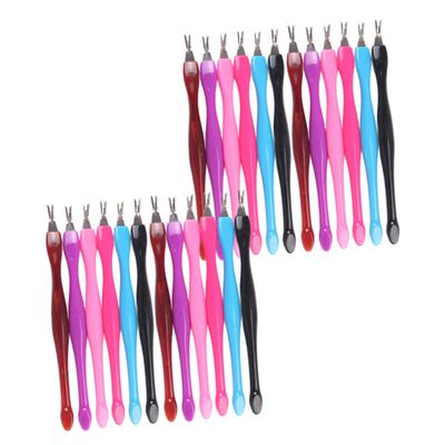 BIUDECO Dead Skin Removal Forks Cuticle Cleaning Tool Set 48pcs V-shape Shovel for Nail Art Personal Care