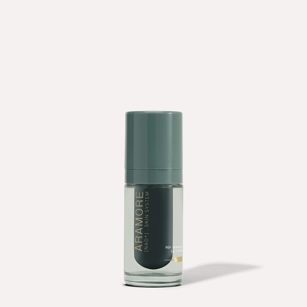 Aramore NAD+ Renewing Eye Cream with Retinol - Brightens Dark Circles, De-Puffs, Smooths Lines, Hydrates, & Energizes Under-Eye Area - 15ml