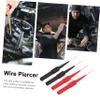FUNOMOCYA 4pcs Piercing Needle Piercing Probe Wire Piercer Test Probes Wire Piercer Kit Car Repair Tool Tipped Safe Cable Signal Testing view 3