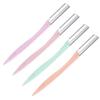 Healeved 4sets Stainless Steel Eyebrow Razors Set for Women Portable Eyebrow Shaper Trimmer Makeup Tool Kit Brush Hair Remover Scissors Travel Case view 1