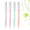 Healeved 4sets Stainless Steel Eyebrow Razors Set for Women Portable Eyebrow Shaper Trimmer Makeup Tool Kit Brush Hair Remover Scissors Travel Case view 2