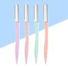 Healeved 4sets Stainless Steel Eyebrow Razors Set for Women Portable Eyebrow Shaper Trimmer Makeup Tool Kit Brush Hair Remover Scissors Travel Case view 4