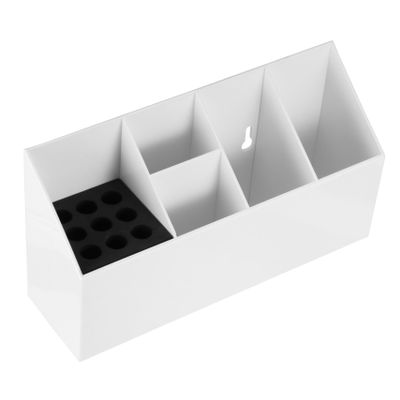 ASAKKURA Desk Cosmetics Storage Box Organizer for Makeup and Stationery Non- Design Easy to Use for Home Office Smooth and Compartments for Organization