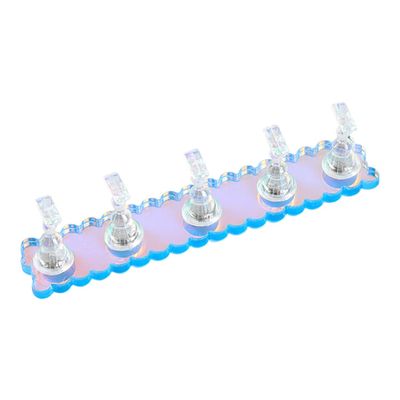 IWOWHERO Convenient Nail Display Holder Lightweight Nail Rack for Practice and Training Decorative Transparent Stand for Beauty and Diy Use