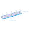 IWOWHERO Convenient Nail Display Holder Lightweight Nail Rack for Practice and Training Decorative Transparent Stand for Beauty and Diy Use view 2