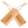 Didiseaon 2pcs Bamboo Fingernail Manicure Cleaning Brush Multi-functional Nail Dust Cleaner Nail Supply for Home Use Travel Outdoor view 1