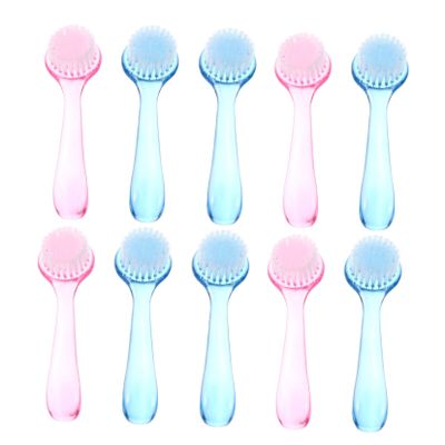 ASAKKURA 10pcs Long Handle Nail Cleaning Brushes Multi-functional Fingernail Dirt Dust Scrub Brush for Kitchen Bathroom and Garden Use Lightweight and Design Random Color