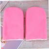 BIUDECO 2pairs Paraffin Wax Therapy Mitts for Hand Treatment Cozy Insulated Gloves for Moisture Absorption Pink for Nourishing Dry Hands view 3