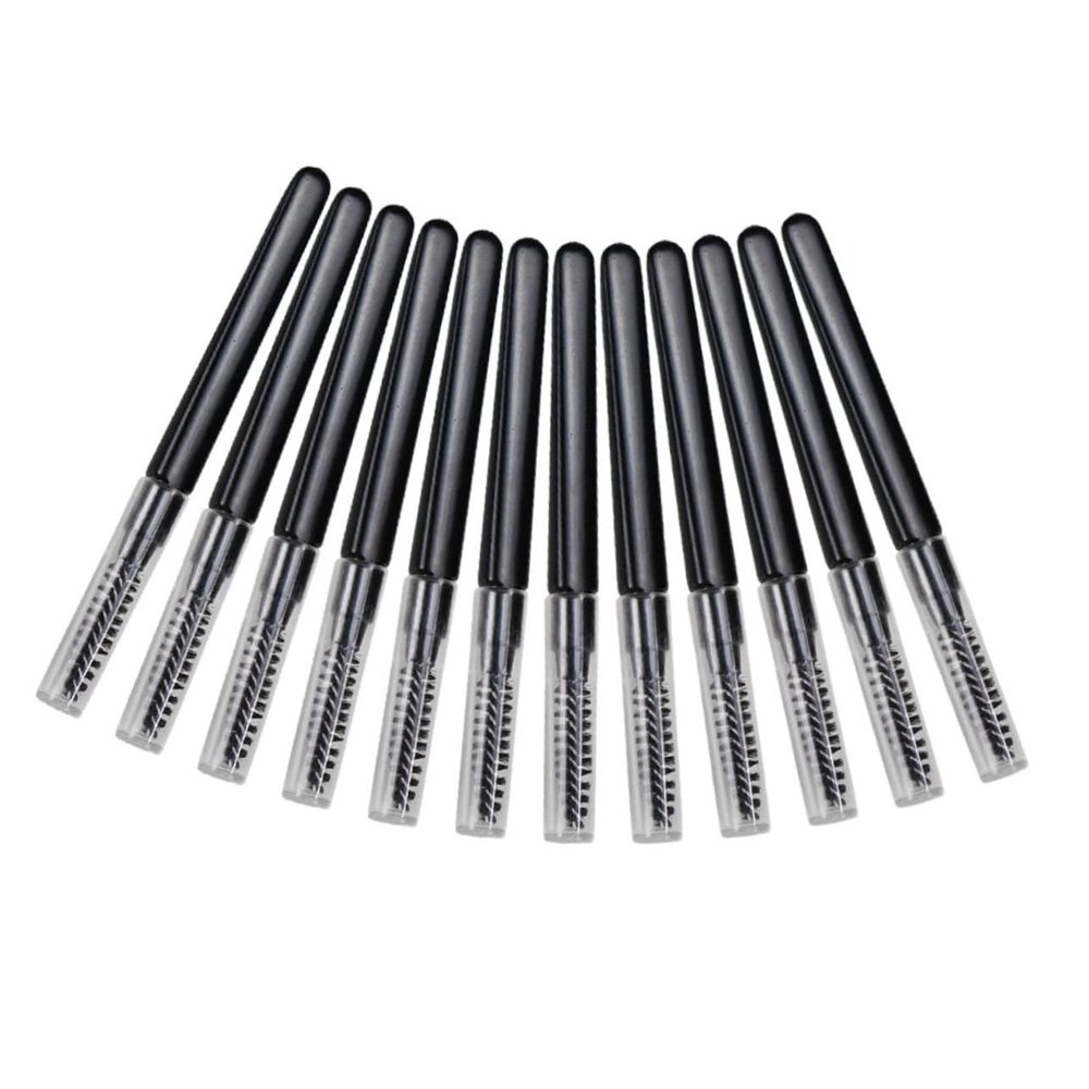 NULYLU 20pcs Portable Eyebrow Brush with Caps Multipurpose Eyelash and Eyebrow Comb for Daily Grooming and Makeup Application for Easy Carrying
