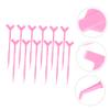ASAKKURA 12pcs Eyelash Brush Separator Tool for Lash Perming and Lifting Y-Shaped Eyelash Comb for Professional Use for Creating Longer Thicker Lashes Pink view 2