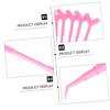 ASAKKURA 12pcs Eyelash Brush Separator Tool for Lash Perming and Lifting Y-Shaped Eyelash Comb for Professional Use for Creating Longer Thicker Lashes Pink view 3