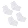 Didiseaon 2pairs Gel Heel Protector Socks Moisturizing -Crack Ankle Socks for Men Women Breathable Night Wear White view 1