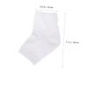 Didiseaon 2pairs Gel Heel Protector Socks Moisturizing -Crack Ankle Socks for Men Women Breathable Night Wear White view 2