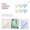 SECFOU 6pcs Stainless Steel Eyebrow Razors Portable Facial Trimmers for Women with Smooth Finish for Home and Travel Use Gift-Ready in Pearl White Green and Purple view 3