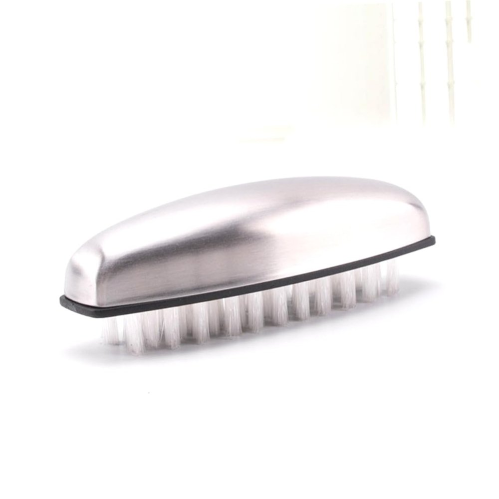 BIUDECO Nail Brush for Hand 2 Pack Stainless Steel Nylon for Nail Cleaning Home Use