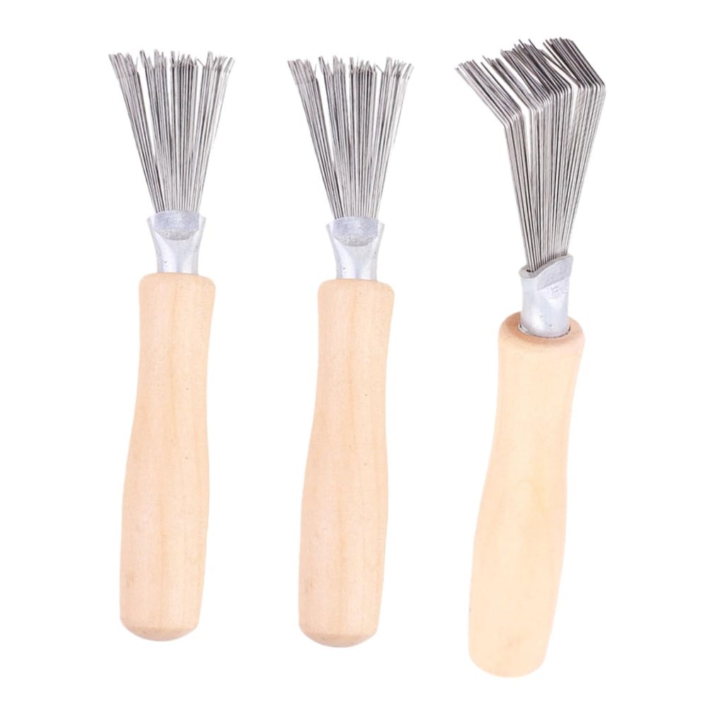 BIUDECO 3pcs Comb Hair Brush Cleaning Rake Hair Brush Remover Tool Pet Remover