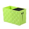 IWOWHERO Scissors Storage Box Organizer Double Slots Non-Slip Hair Tools Holder for Home and Salon Use Green view 1