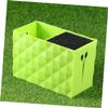 IWOWHERO Scissors Storage Box Organizer Double Slots Non-Slip Hair Tools Holder for Home and Salon Use Green view 2