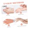 Didiseaon 2pairs Moisturizing Gloves for Hand Care Gloves for Household Use for Dry Skin Treatment and Nighttime Moisturizing White and Skin Tone Colors view 2