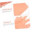 Didiseaon 2pairs Moisturizing Gloves for Hand Care Gloves for Household Use for Dry Skin Treatment and Nighttime Moisturizing White and Skin Tone Colors view 3
