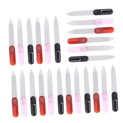 BIUDECO Nail Art Grinding Tool Kit 24pcs Nail Files Grinder for Polishing Buffing Random Color