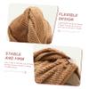 BIUDECO 2pcs Coral Fleece Hair Drying Towel Wrap with Button Super Absorbent Quick Hat for Long Hair Reduces Heat Damage for Women Coffee Pink view 3