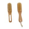 ASAKKURA 2pcs Nail Dust Brush Soft Fingernail Scrubber for Nail Art Cleaning Manicure Brush Wooden Handle Random Color view 1