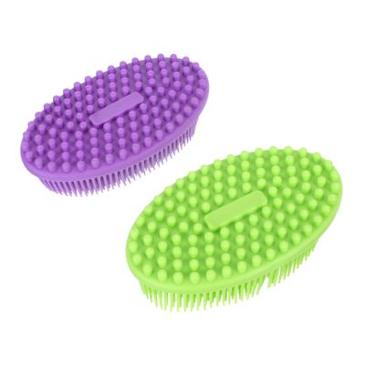 ASAKKURA 2pcs Reliable Massage Brush for Bathing Hair Washing Household Cleaning No Burrs Portable