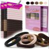 120pc Hair Ties No Damage Snag Free for Thick Hair, Seamless No Pull Elastic Ponytail Holders for Women Girls(Classic 5 Colors) view 1