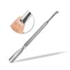 VINTORKY Stainless Steel Double-ended Cuticle Pusher Tool for Nail Art Ergonomic Dead Skin Remover Durable Nail Exfoliating Scrub for Professional and Personal Use view 3