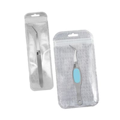 Didiseaon 2pcs Stainless Steel Nail Shaping Tweezers Tweezer Cuticle Nipper Manicure Tool Nail Art Pincher for Professional Home Use