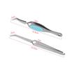 Didiseaon 2pcs Stainless Steel Nail Shaping Tweezers Tweezer Cuticle Nipper Manicure Tool Nail Art Pincher for Professional Home Use view 2