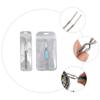 Didiseaon 2pcs Stainless Steel Nail Shaping Tweezers Tweezer Cuticle Nipper Manicure Tool Nail Art Pincher for Professional Home Use view 4