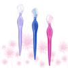 VINTORKY 3pcs Stainless Steel Eyebrow Trimmers for Women Brow Razor Facial Razors Portable Beauty Makeup Tools Hair Non-Slip Grip Travel-Friendly view 3