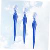 VINTORKY 3pcs Stainless Steel Eyebrow for Precise Trimming Lightweight Design Non- Grip Travel-Friendly Beauty Tool Transparent for Women and Girls view 3