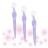 VINTORKY 3pcs Makeup Tools Stainless Steel Eyebrow Razors Shaper Trimmer Scissors for Women Girls view 3