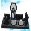 Healeved 1pc USB Charging Men Grooming Kit Multi-Function Hair Cutting Set with Nose Hair Trimmer Electric Shears and Precision Blades Portable Black Design for Travel and Home Use view 3
