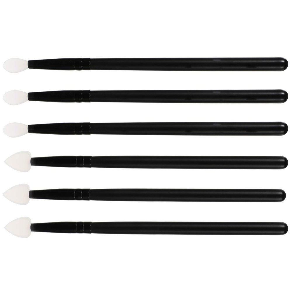 NULYLU 6pcs Portable Silicone Makeup Brush for Eyeshadow and Lip Application for Professionals and Beginners Lightweight and Easy to Carry for Women and Girls